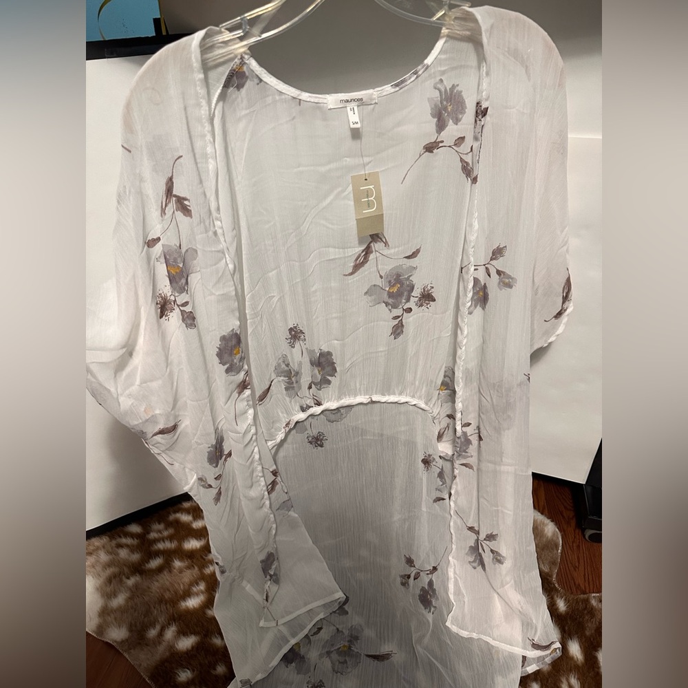 NWT Maurice’s Floral Duster S/M